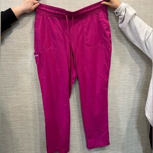 Skechers slip on scrubs fuschia color